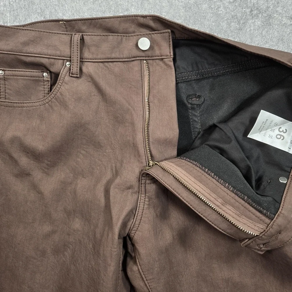 MNML Jeans Mens 36x34 Brown Dark Wash Bootcut 5 Pocket Denim Casual Pants